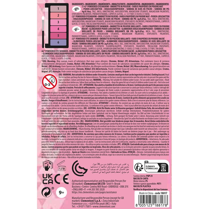 clementoni-crazy-chic-eyeshadow-pink-power-palette-6-fards image 6