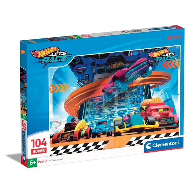 clementoni-puzzle-hot-wheels-104-pi-ces-48-5x33-5-cm-enfant image 1
