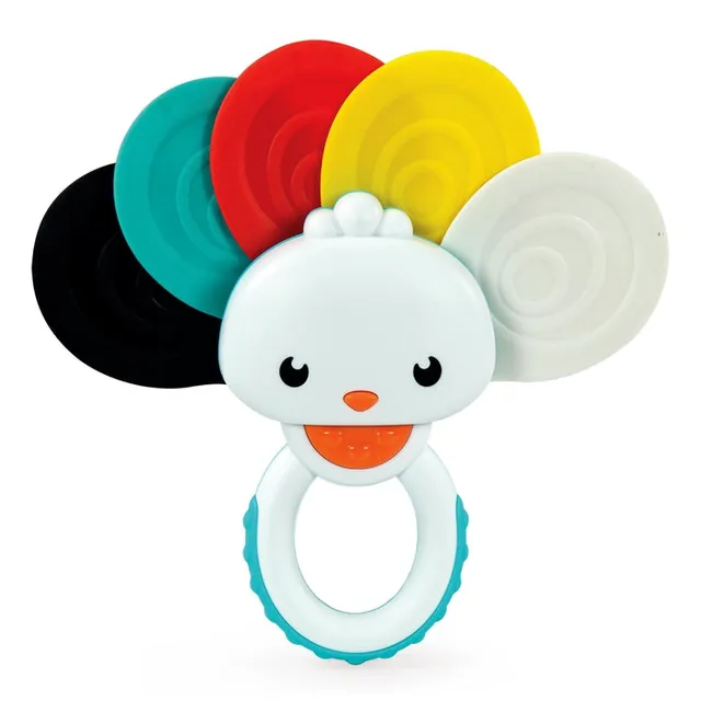 baby-clementoni-rainbow-peacock-hochet-paon image 1