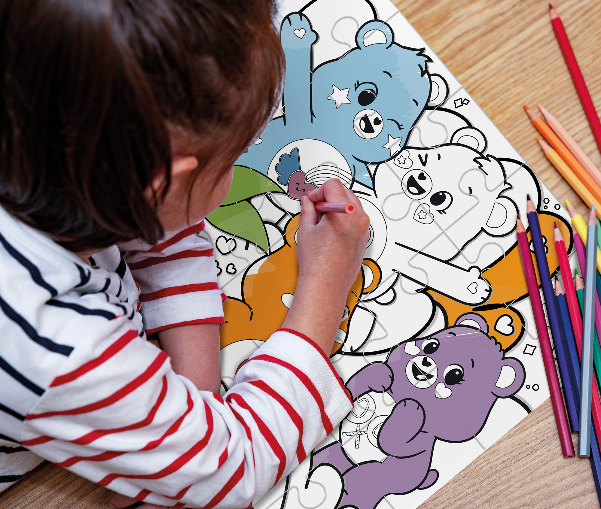 lisciani-bisounours-puzzle-df-maxifloor-24-pi-ces-colorier image 4