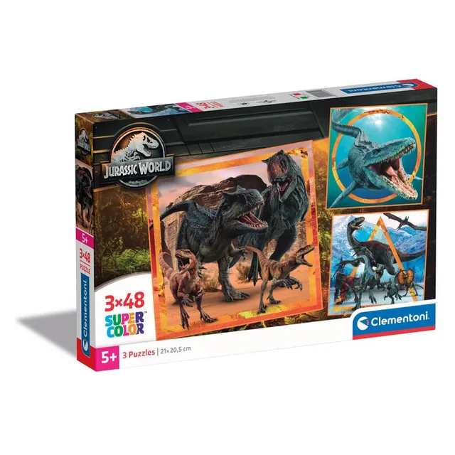 clementoni-jurassic-world-3-puzzles-x-48-pi-ces image 1