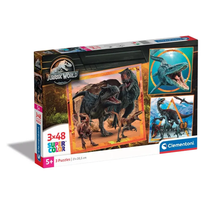 clementoni-jurassic-world-3-puzzles-x-48-pi-ces image 1