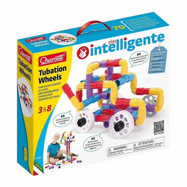 quercetti-tubation-wheels-4185-jeu-de-construction-tubulaire-avec-roues image 1