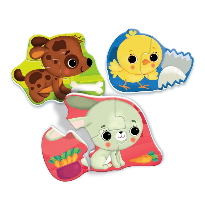 clementoni-montessori-cuccioli-in-fattoria-puzzles-animaux-de-la-ferme image 2