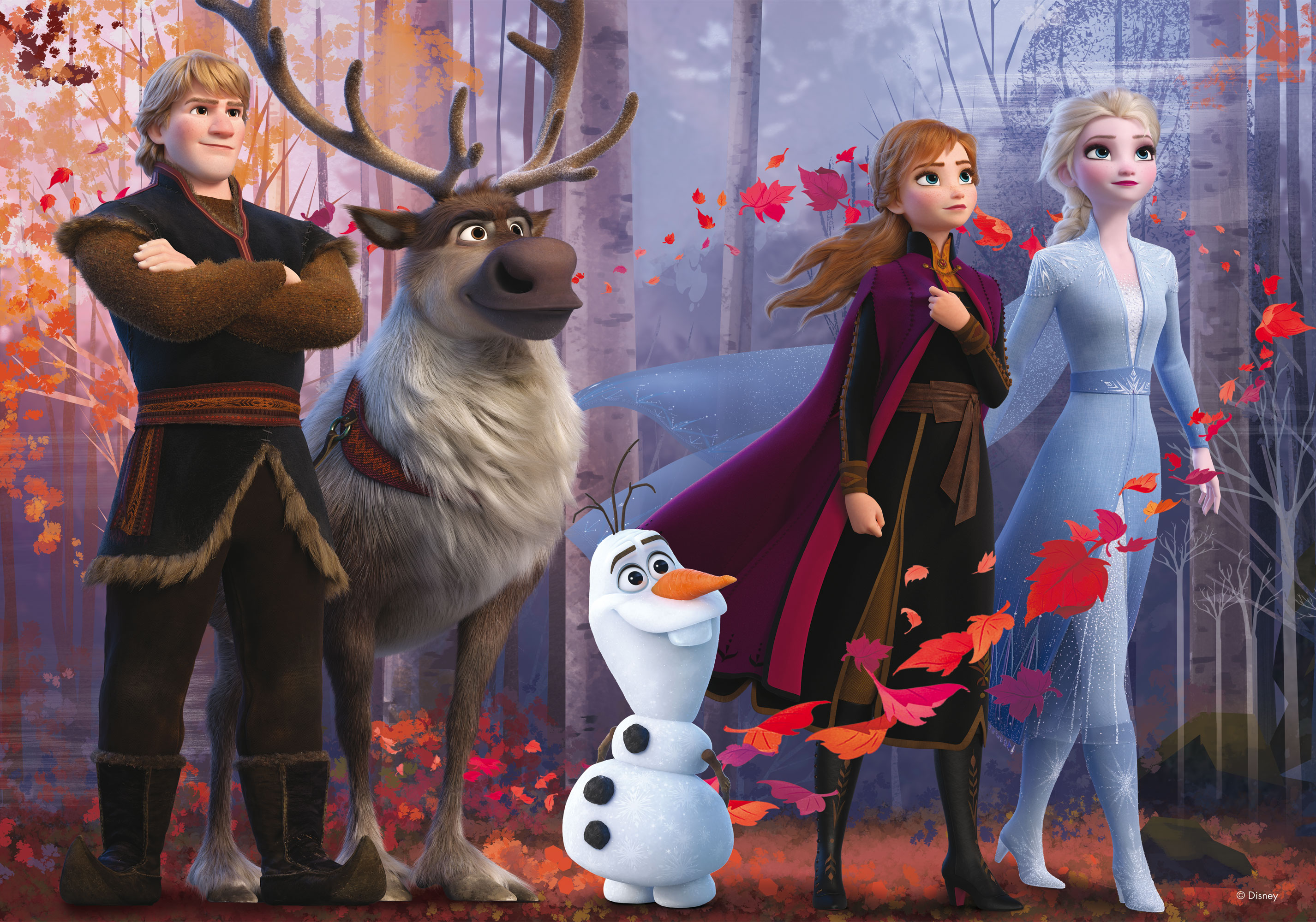 lisciani-disney-puzzle-df-maxi-floor-108-frozen-2-puzzle-double-face-g-ant-color image 2