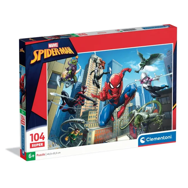 clementoni-spider-man-puzzle-104-pi-ces-enfant-48-5-x-33-5-cm image 1