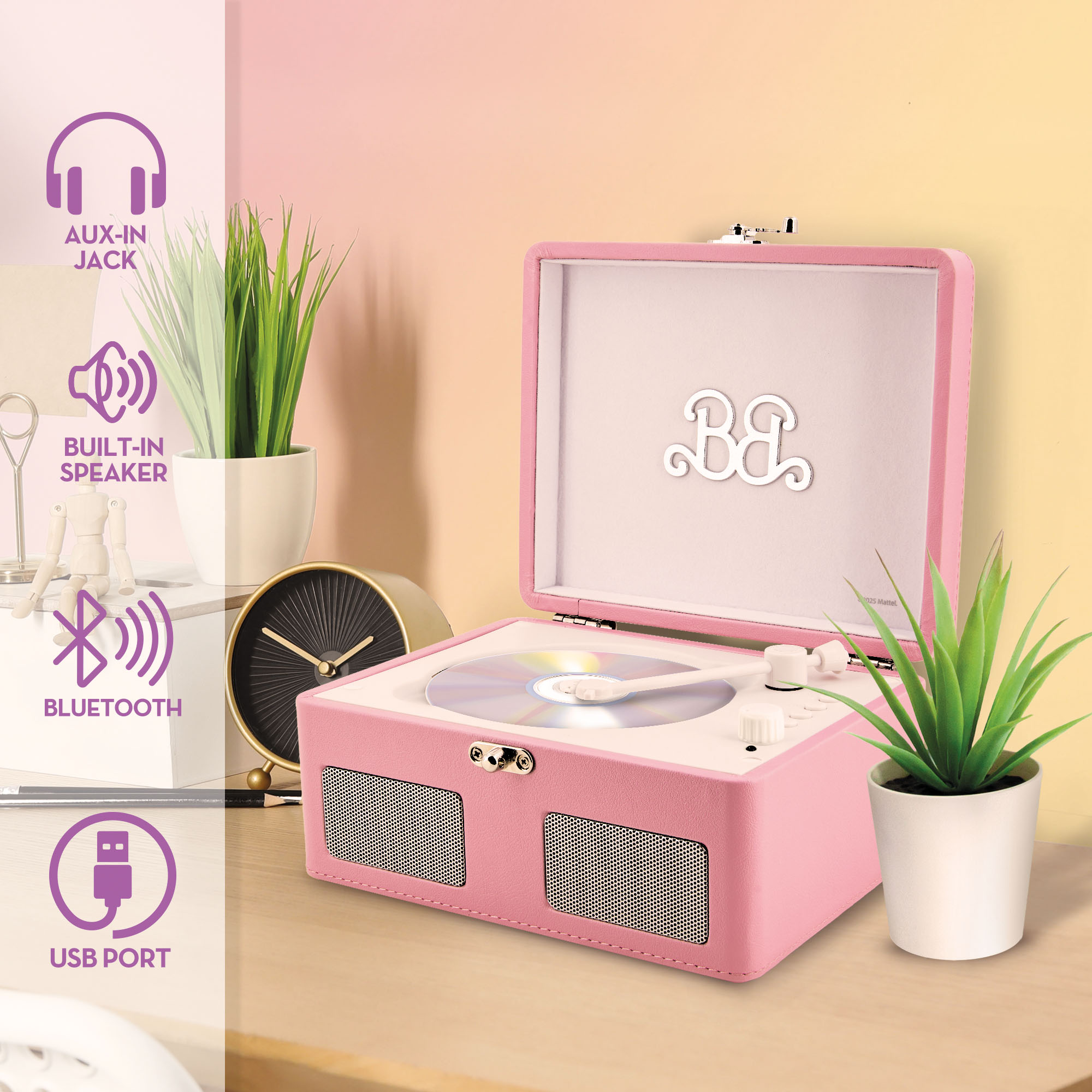 lisciani-barbie-lecteur-cd-gramophone-avec-haut-parleur image 2
