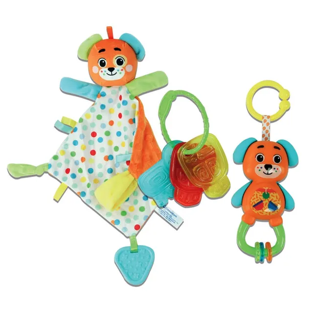 baby-clementoni-coffret-naissance-chiot-doudou-hochet-cl-s-de-dentition image 1