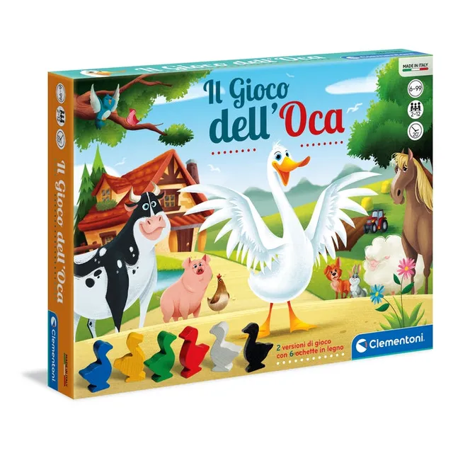 clementoni-il-gioco-dell-oca-jeu-de-l-oie-classique-pions-bois image 1