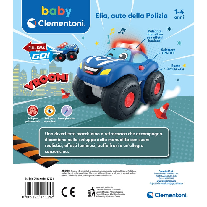 baby-clementoni-voiture-de-police-pull-back-sonore-et-lumineuse image 6