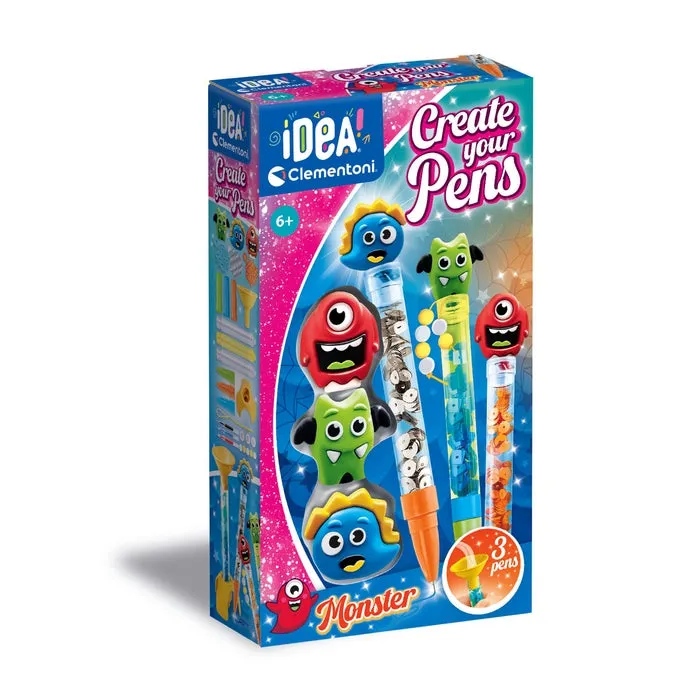 clementoni-idea-create-your-pens-monster-kit-3-stylos image 1