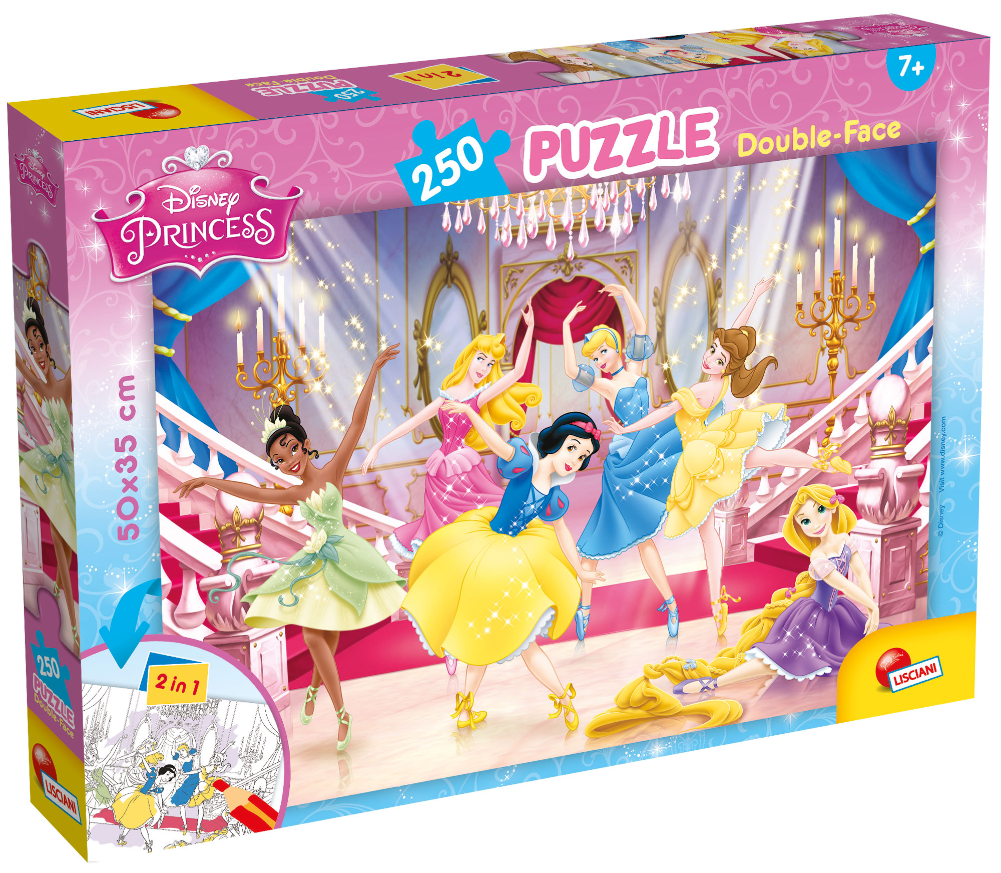 lisciani-disney-puzzle-double-face-plus-250-princesses image 1