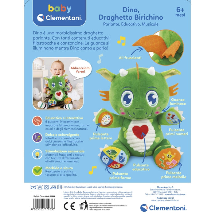 baby-clementoni-dino-draghetto-birichino-peluche-interactive image 7