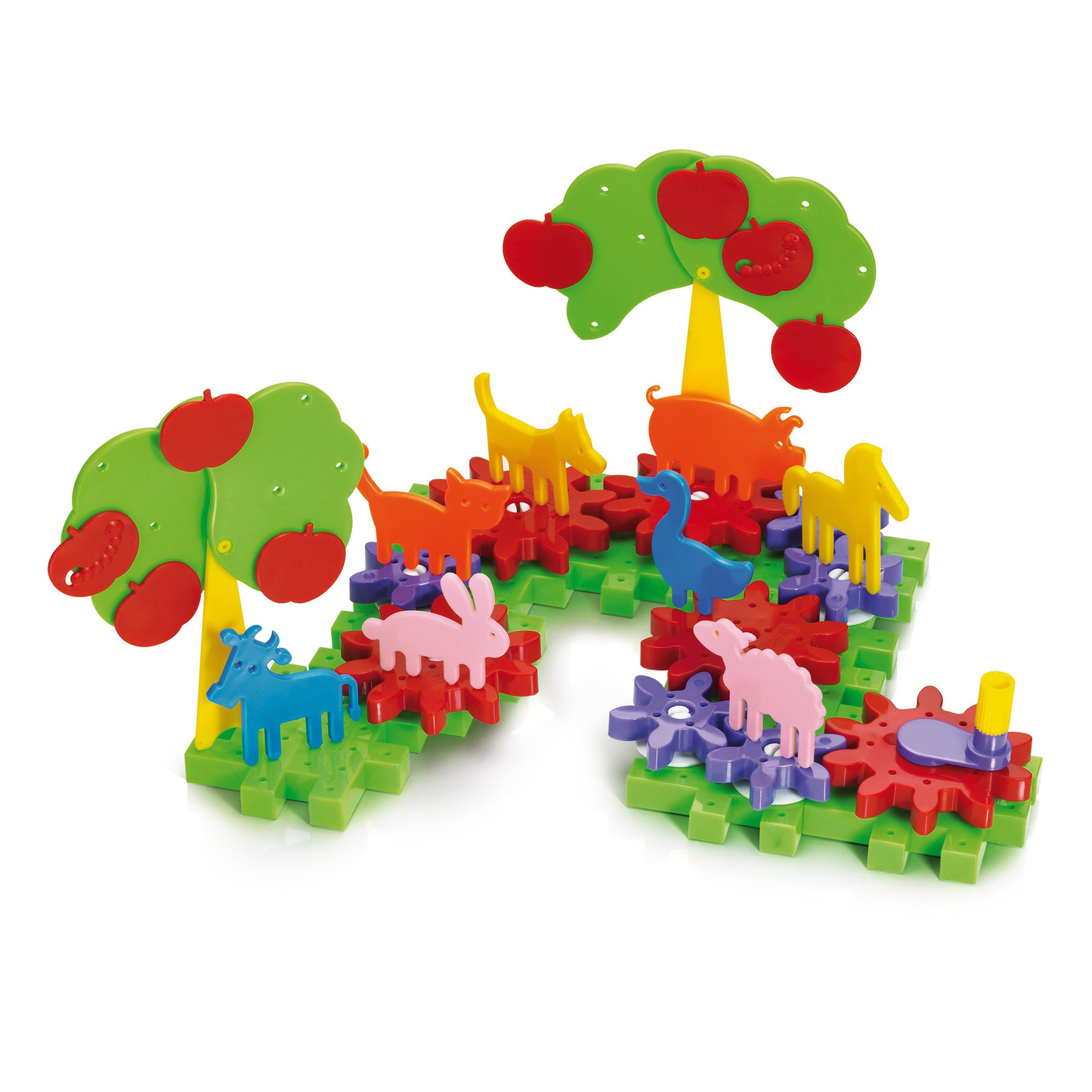 quercetti-georello-ferme-2334-jeu-d-engrenages-animaux image 2