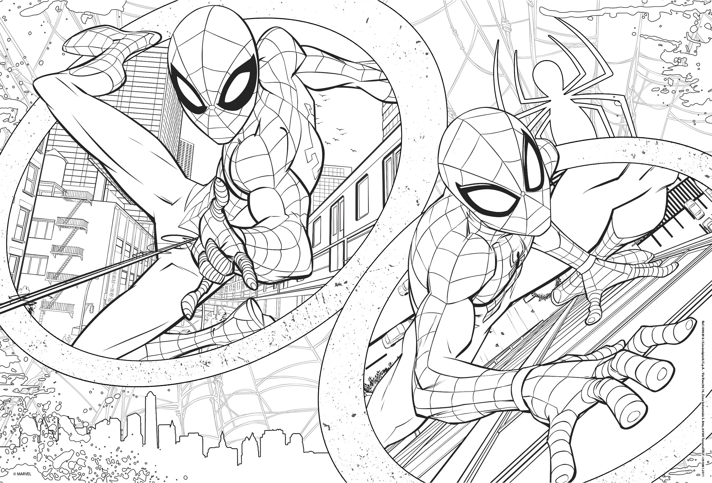 lisciani-marvel-puzzle-double-face-maxifloor-2x60-spider-man image 5