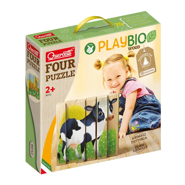 quercetti-80712-four-puzzle-play-bio-animaux-de-la-ferme image 1