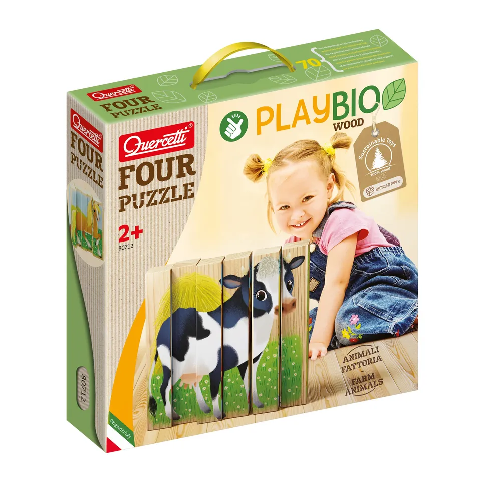 quercetti-80712-four-puzzle-play-bio-animaux-de-la-ferme image 1
