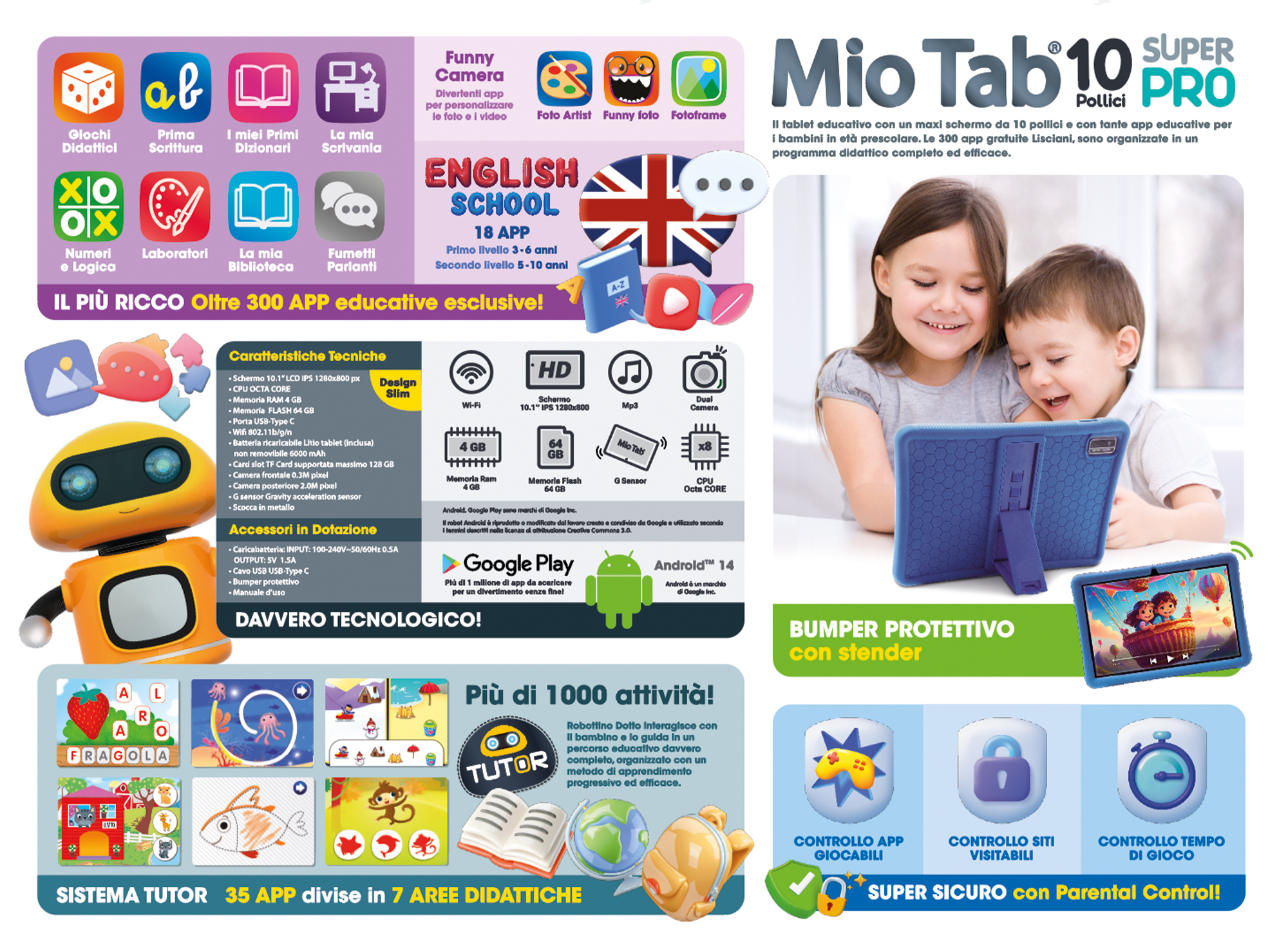 lisciani-hi-tech-educativo-mio-tab-10-super-pro-tablette-ducative-enfant-montess image 4