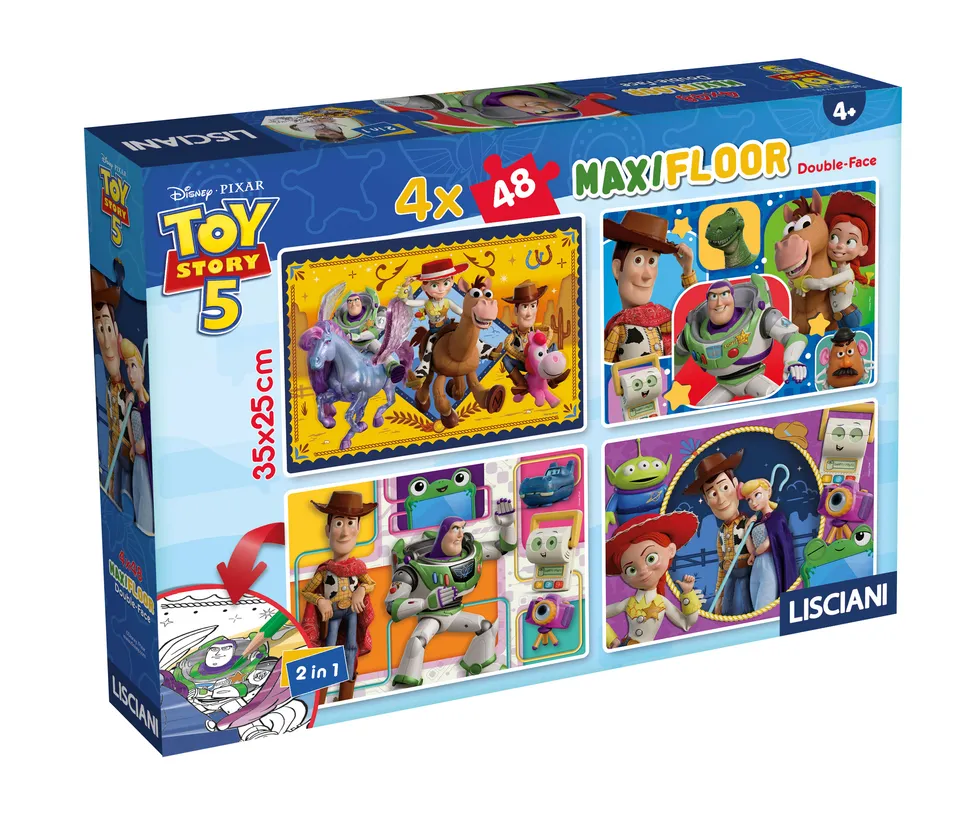 lisciani-disney-puzzle-df-maxifloor-4x48-toy-story-5-puzzle-coloriage image 1