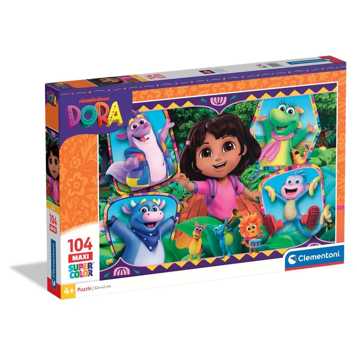 clementoni-puzzle-enfants-dora-the-explorer-104-maxi-pi-ces image 1