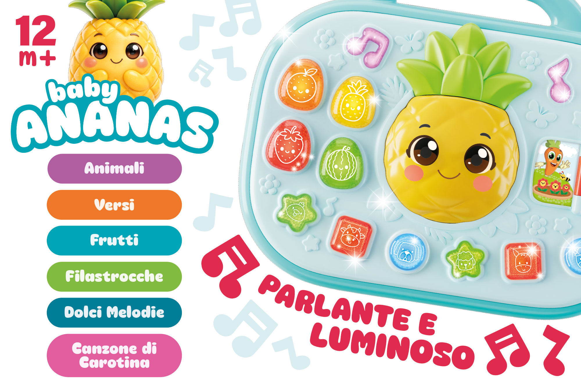 lisciani-carotina-baby-tavolino-baby-ananas-interactif image 3
