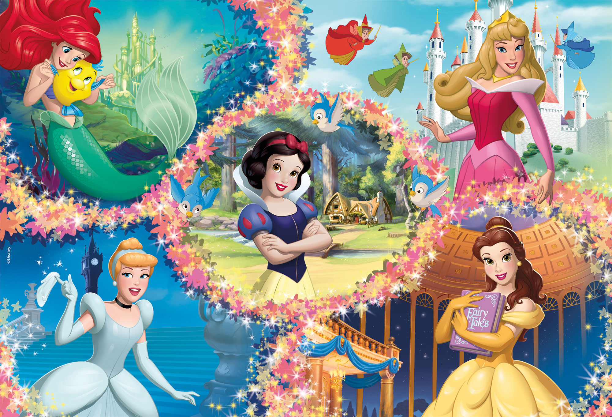 lisciani-disney-puzzle-df-maxifloor-2-x-60-princess-puzzle-g-ant-princesses image 2