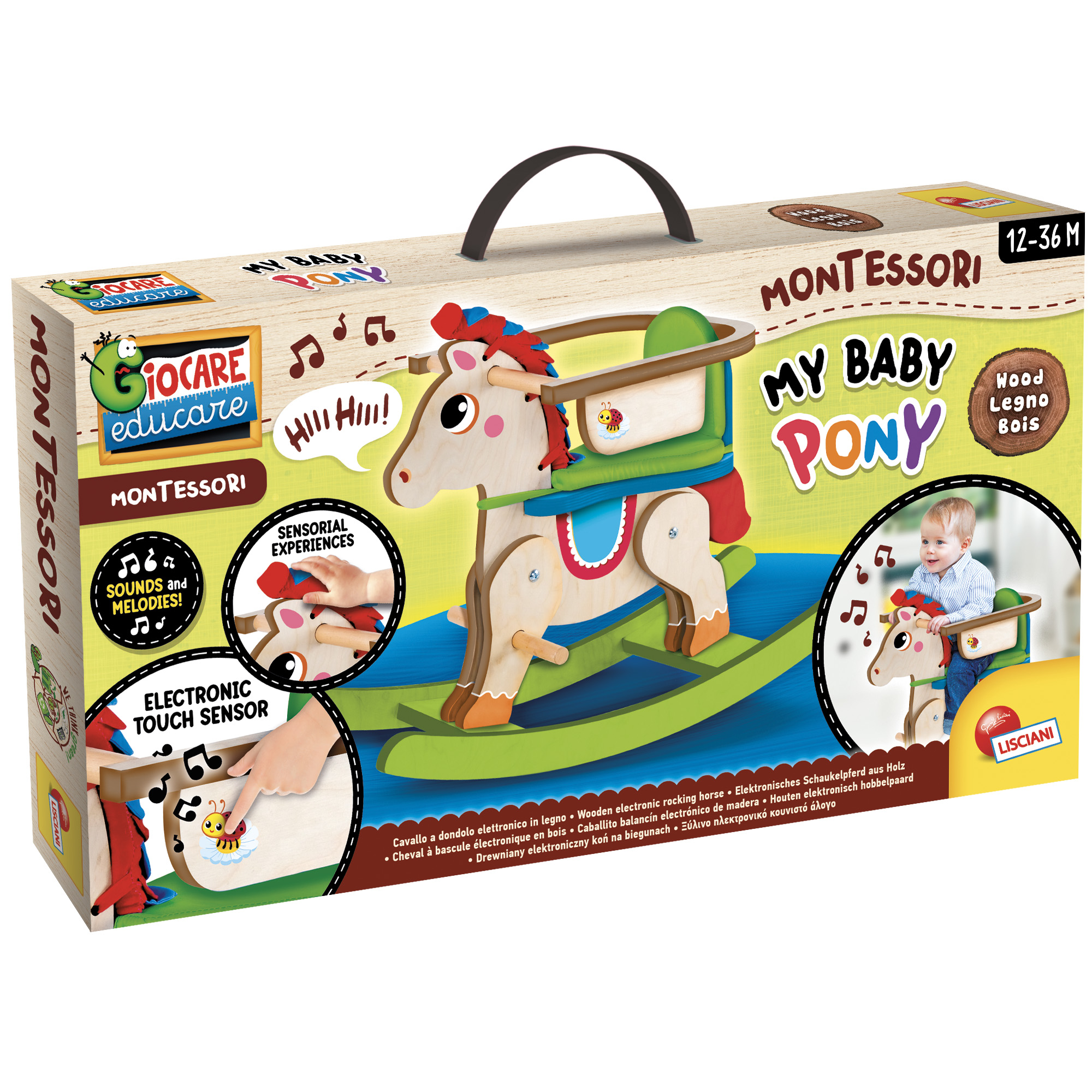lisciani-montessori-wood-my-baby-pony-cheval-bascule image 1