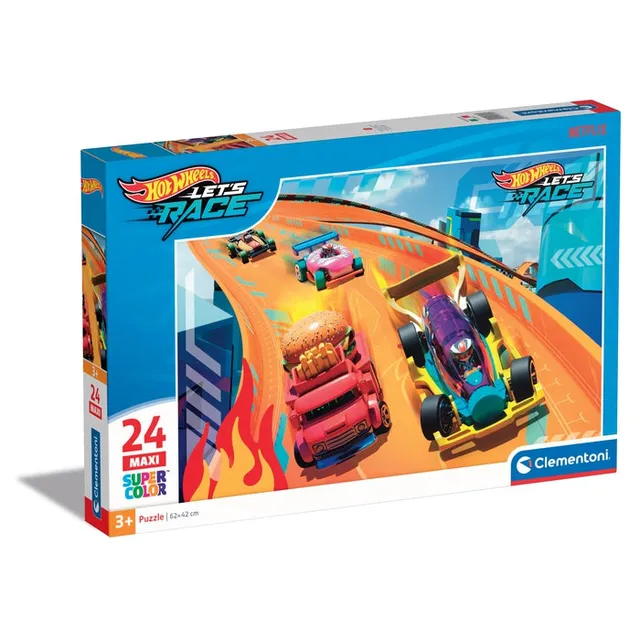clementoni-puzzle-hot-wheels-24-maxi-pi-ces-62-x-42-cm image 1