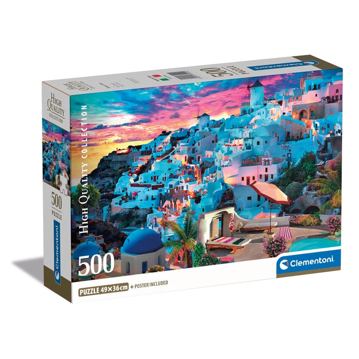 clementoni-greece-view-puzzle-adultes-500-pi-ces-paysage image 1
