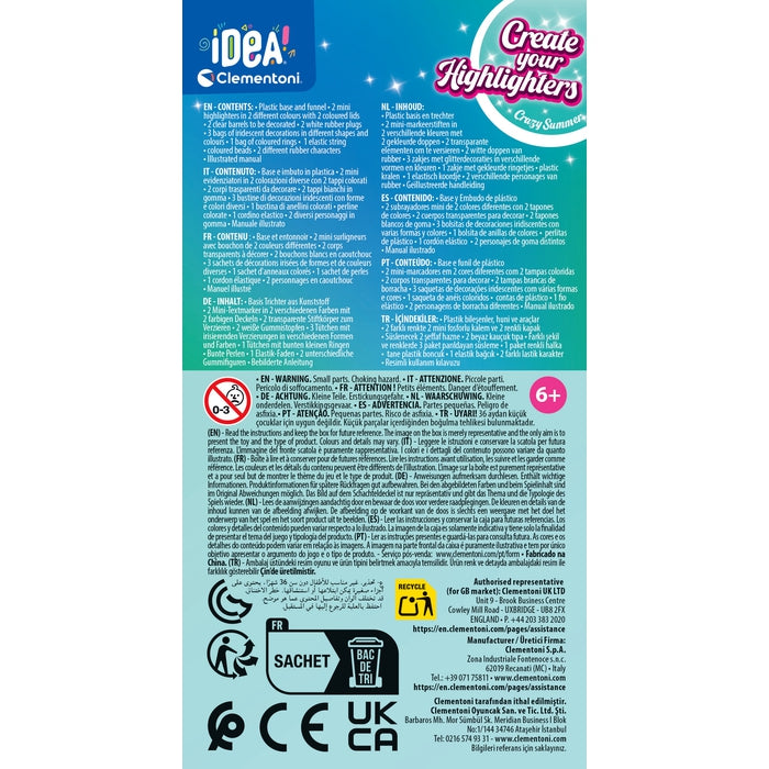 clementoni-crazy-chic-create-your-highlighters-crazy-summer image 6