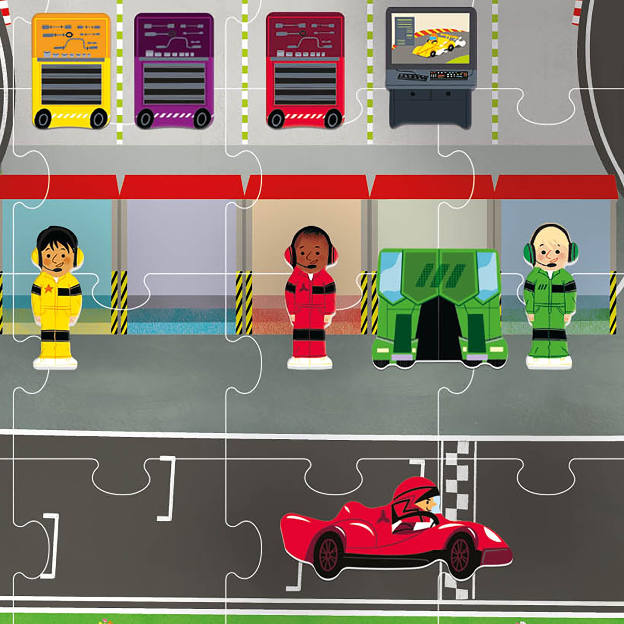 headu-giant-playset-puzzle-the-gran-prix-puzzle-circuit-42-pi-ces-86-figures image 6