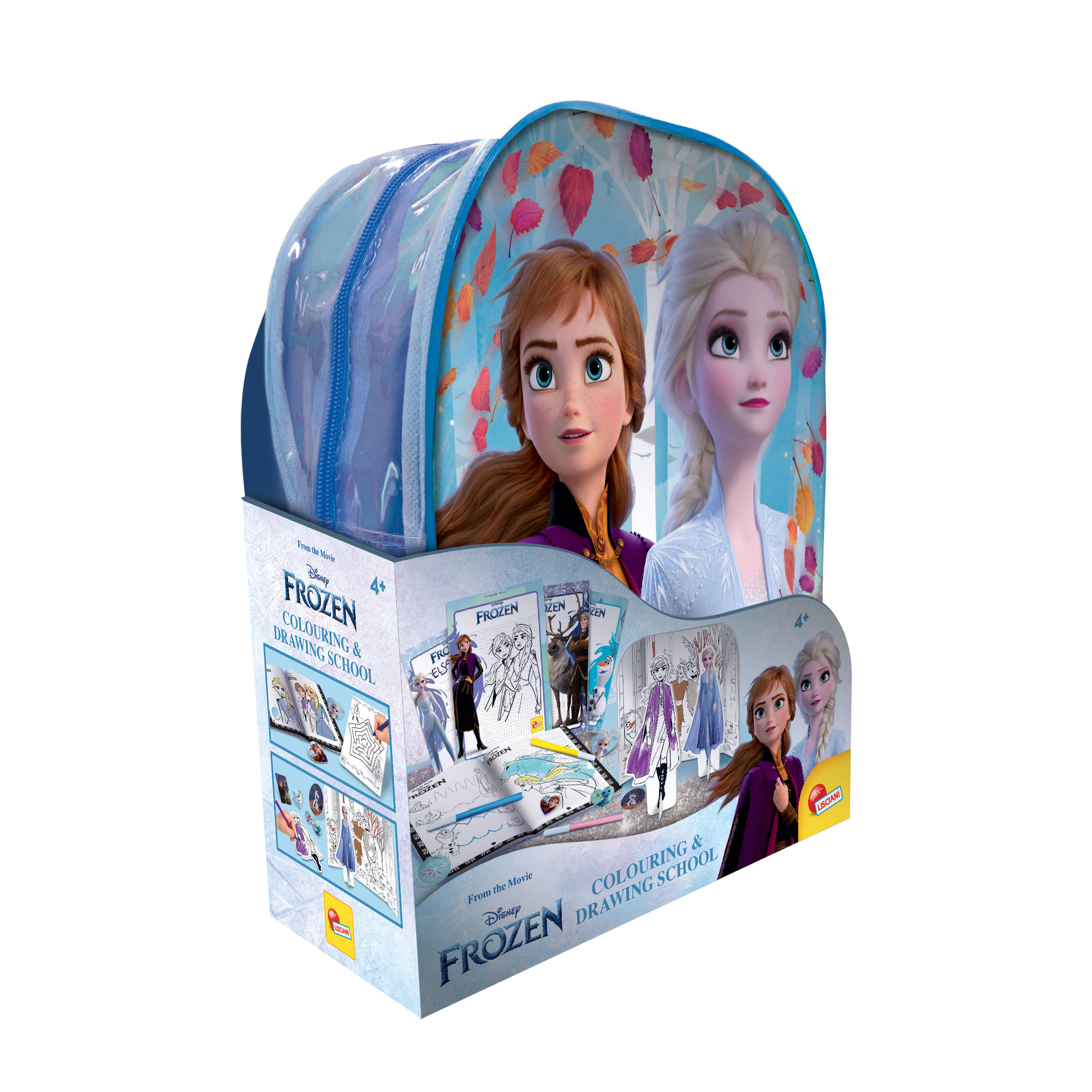 lisciani-frozen-zainetto-colouring-and-drawing-school-sac-dos-cole-de-dessin-et- image 1