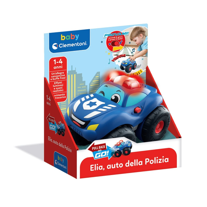 baby-clementoni-voiture-de-police-pull-back-sonore-et-lumineuse image 2