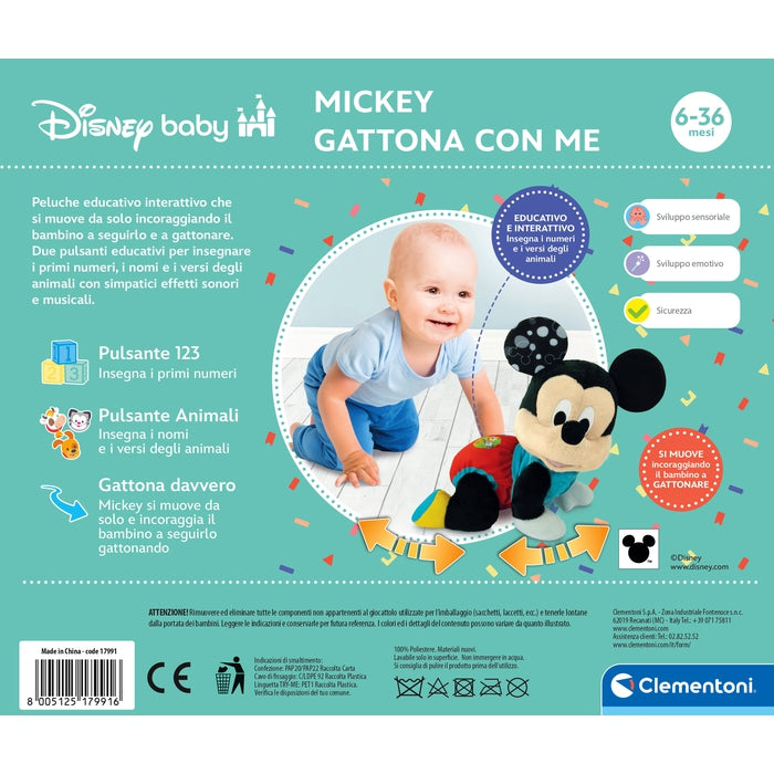 clementoni-disney-baby-mickey-gattona-con-me-peluche-interactif-qui-rampe image 5