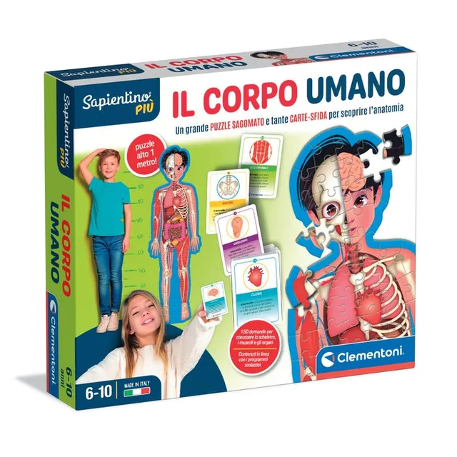 clementoni-sapientino-pi-jeu-ducatif-le-corps-humain-puzzle-cartes image 1
