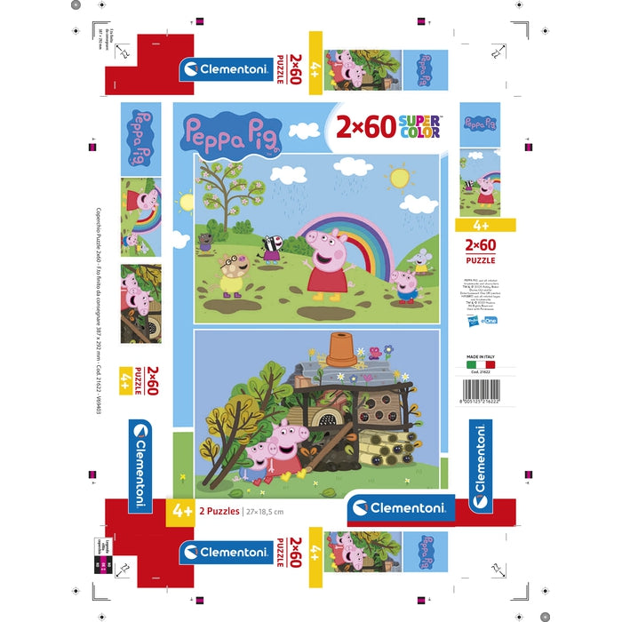 clementoni-peppa-pig-2-puzzles-enfant-60-pi-ces image 6