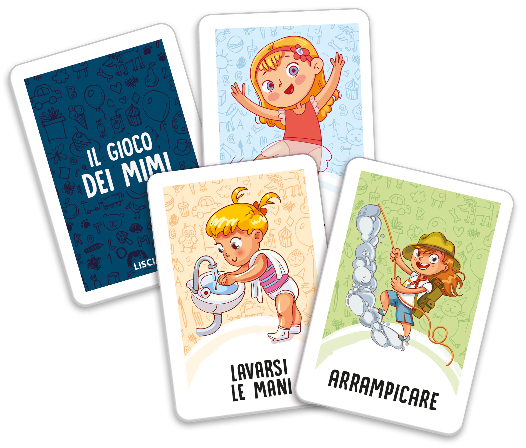 lisciani-ludoteca-le-carte-dei-bambini-il-gioco-dei-mimi-jeu-de-cartes-mimes-enf image 2