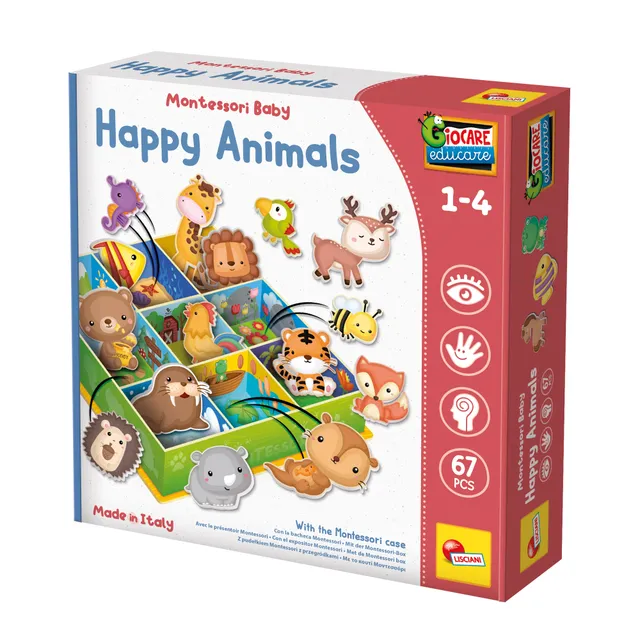 lisciani-montessori-baby-happy-animals-tableau-de-classification-animaux image 1