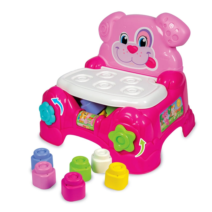 soft-clemmy-clementoni-poltroncina-chienne-rose-10-briques-molles image 4