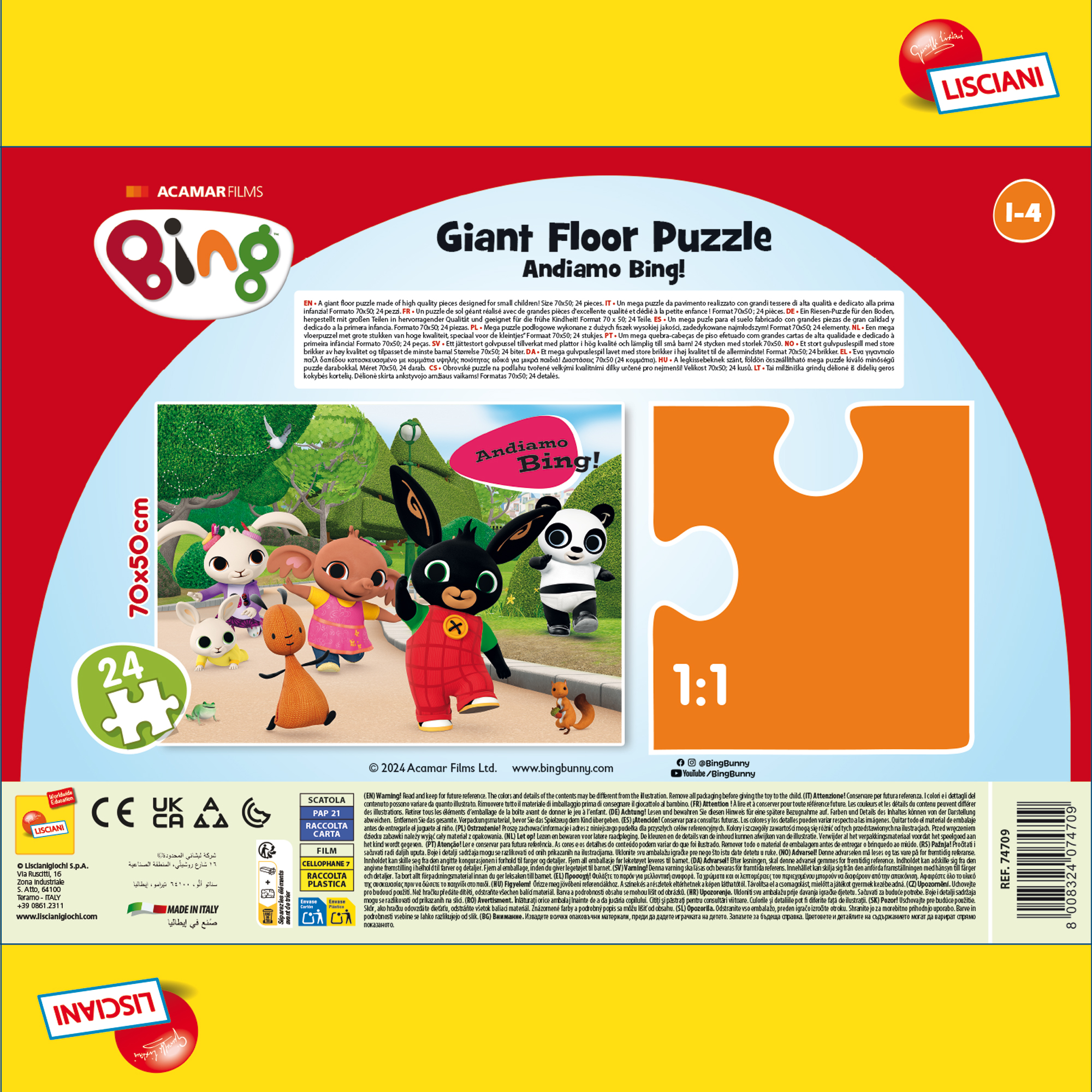 lisciani-bing-giant-floor-24-puzzle-g-ant-de-sol image 3