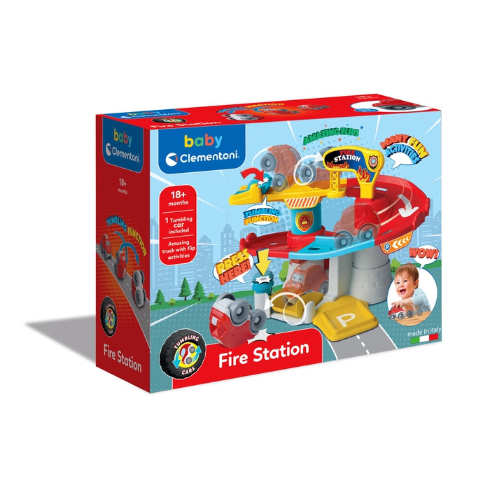 clementoni-baby-clementoni-tumbling-cars-fire-station-piste-pompiers image 2