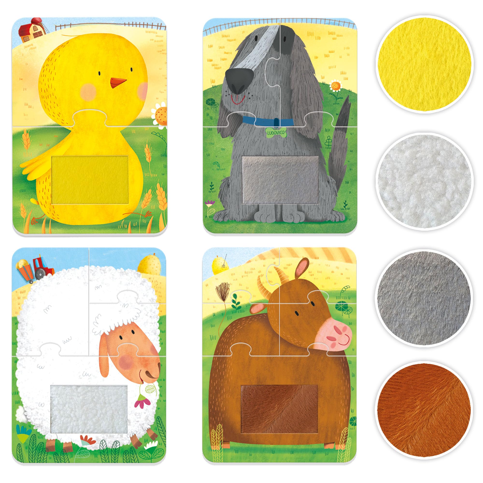 headu-4-tactile-puzzle-farm-4-puzzles-tactiles-animaux-de-la-ferme image 2