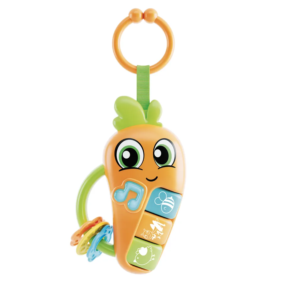 lisciani-carotina-baby-carrot-hochet-musical-sensoriel image 1