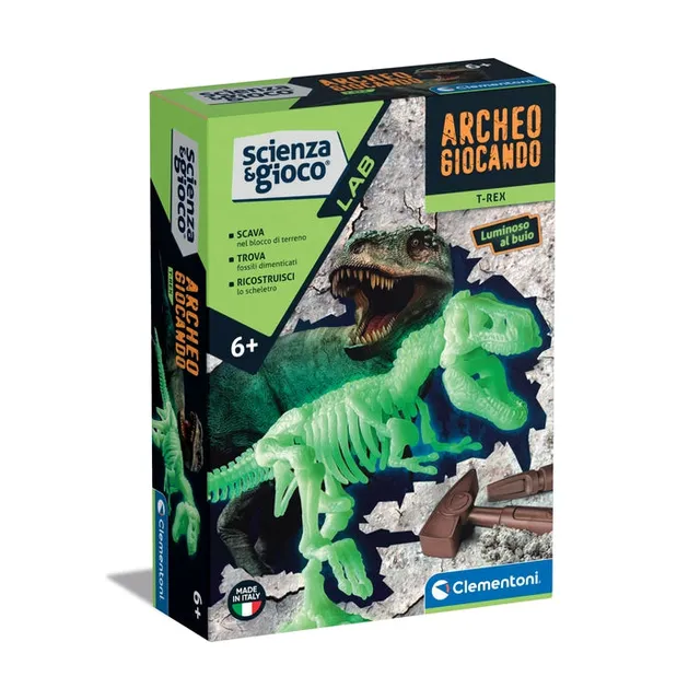 clementoni-archeogiocando-tyrannosaurus-rex-phosphorescent image 1