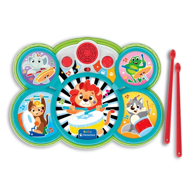 baby-clementoni-baby-animal-drum-batterie-b-b image 1