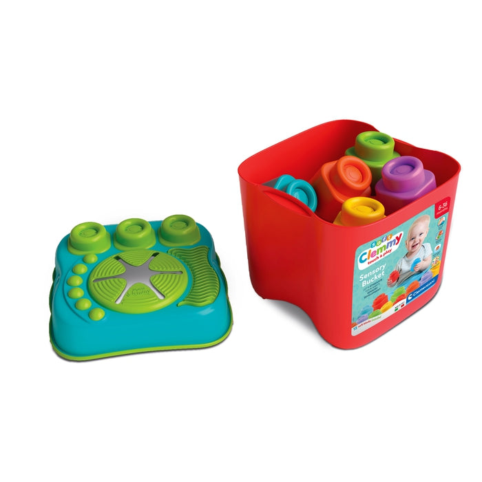 clementoni-clemmy-sensory-bucket-seau-15-briques-molles image 2