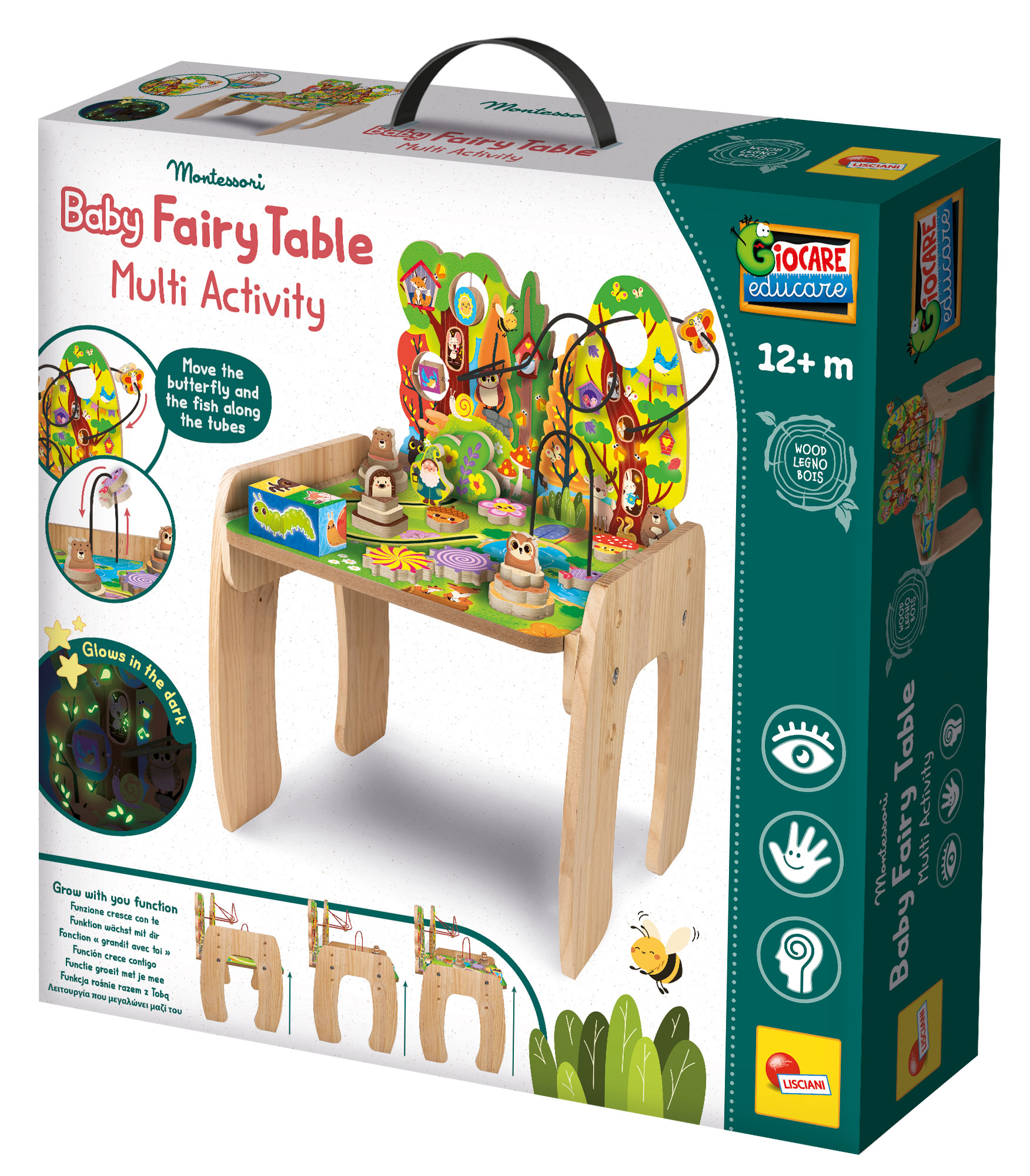 lisciani-montessori-wood-baby-fairy-table-multi-activit-en-bois image 1