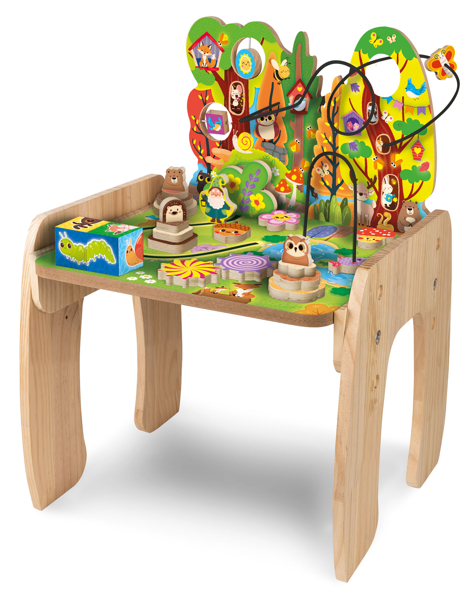 lisciani-montessori-wood-baby-fairy-table-multi-activit-en-bois image 2