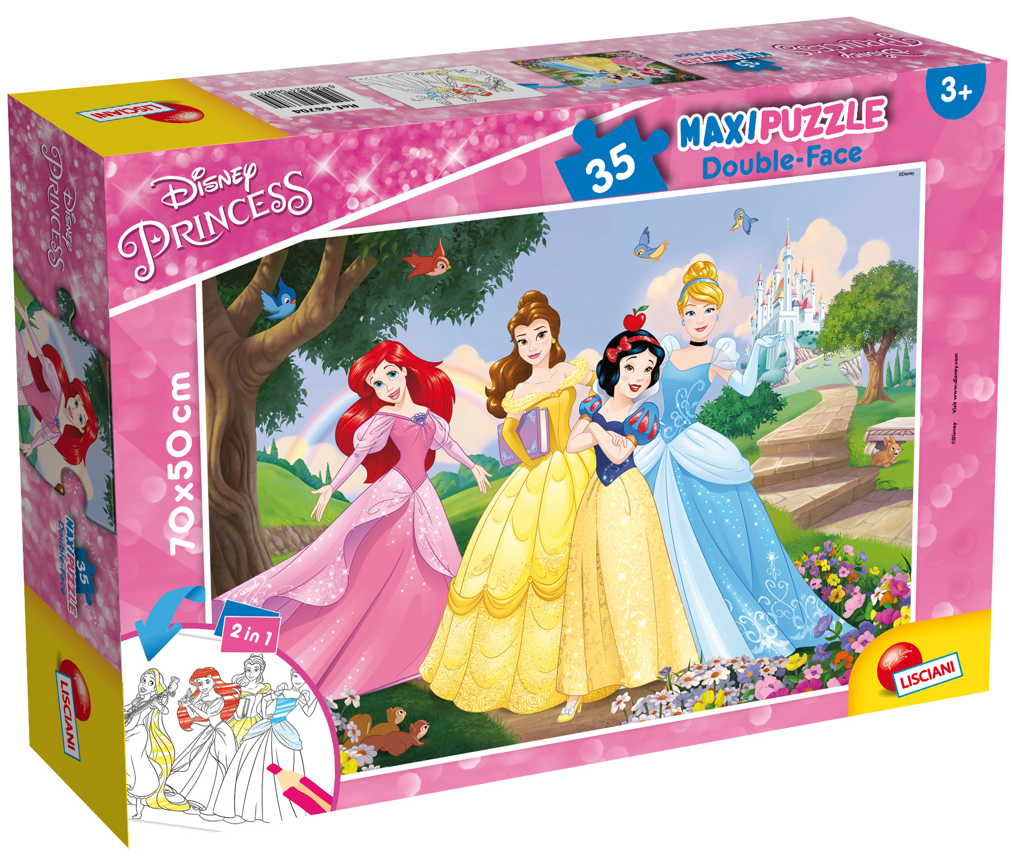 lisciani-disney-puzzle-double-face-maxi-floor-35-princess image 1