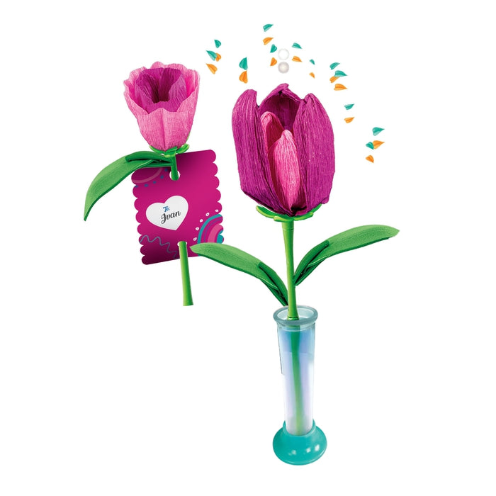clementoni-create-your-flowers-tulipano-kit-creatif-fleurs-a-composer-7-ans image 2
